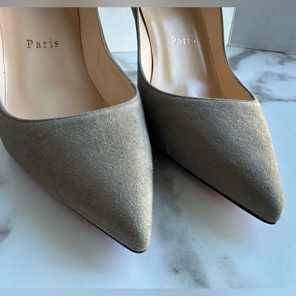 Authentic Christian Louboutin Suede Heels 37 - Picture 5 of 14